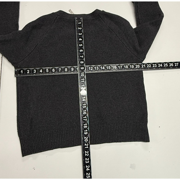 Leo & Nicole Cardigan Womens XL Petite Gray Full Zip Sweater Zip Pockets Stretch - Picture 3 of 10